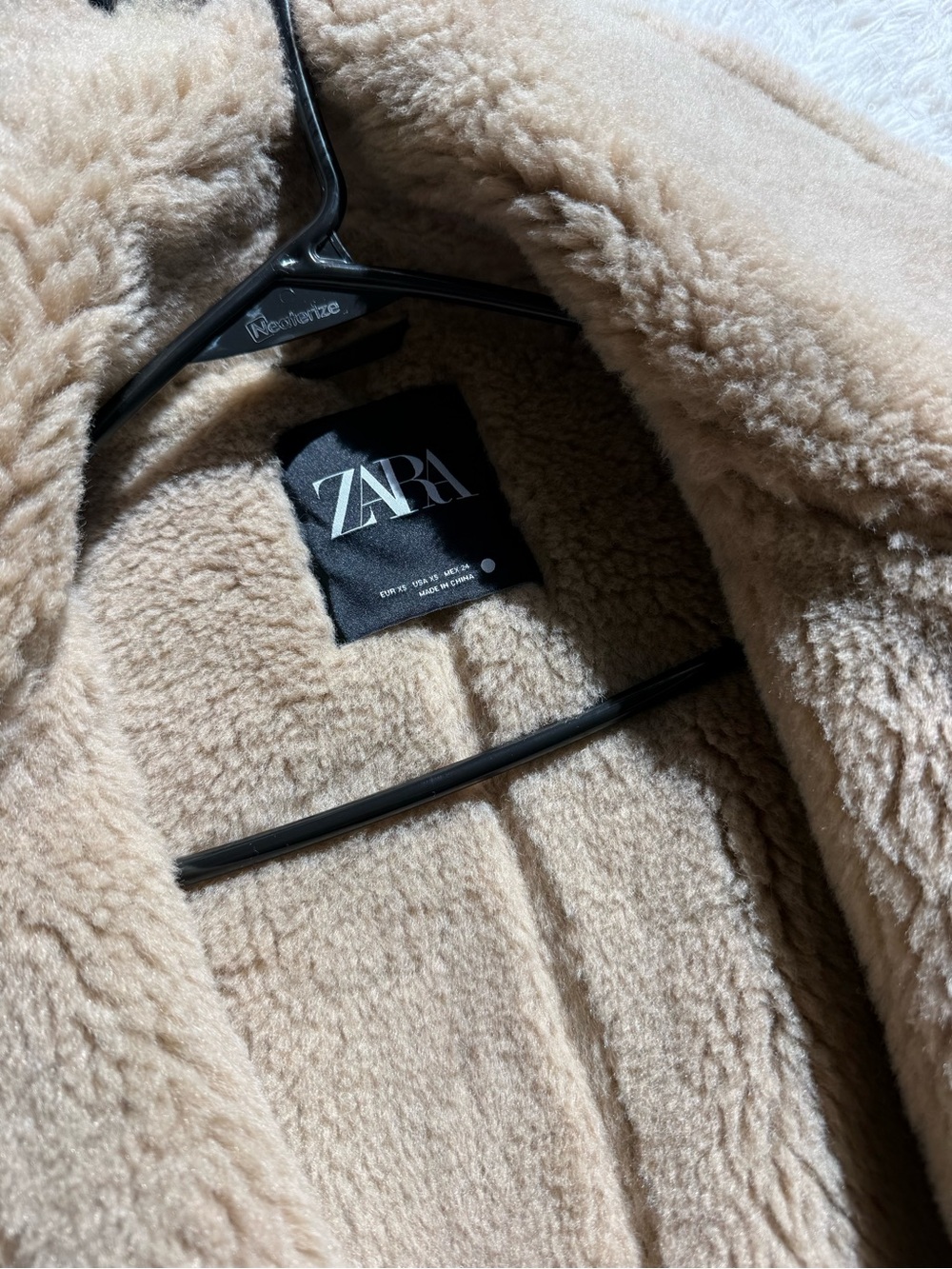 Zara Faux Leather Shearling Aviator Jacket | XS | NWT - Picture 10 of 10